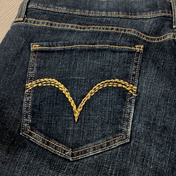 Levi’s superlow 524 dark rinse/wash jeans size 17 bootcut baggy relaxed casual - Picture 13 of 14